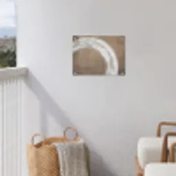 Verf - Bruin - Japandi tuinposter los doek klein -sfeer8