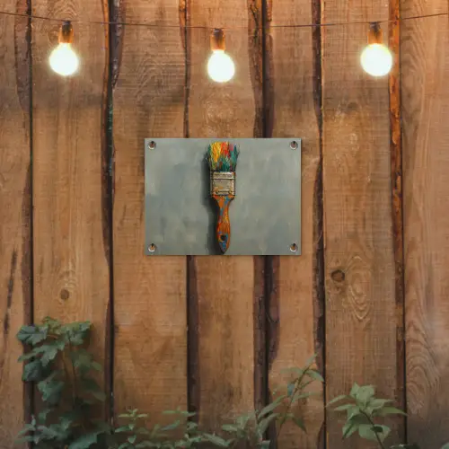 Verf - Kwast - Schilderij tuinposter los doek klein -sfeer1