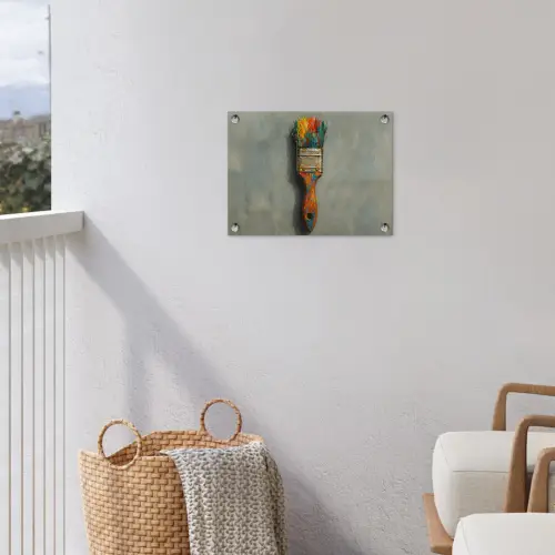 Verf - Kwast - Schilderij tuinposter los doek klein -sfeer8
