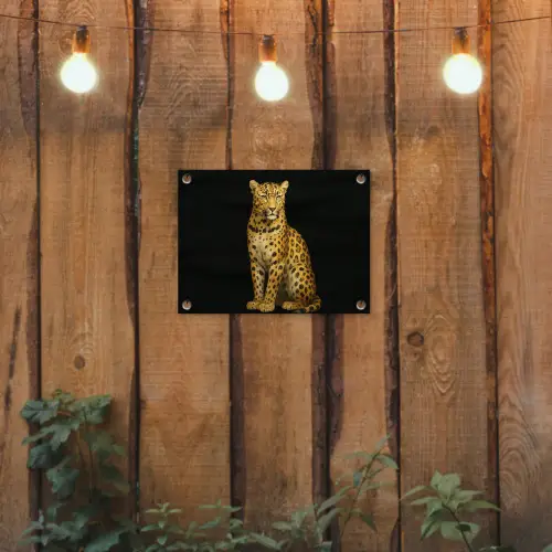 Panter - Realistisch - Bruin tuinposter los doek klein -sfeer1