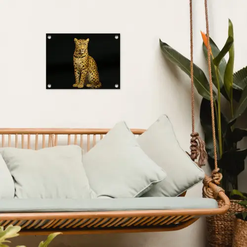 Panter - Realistisch - Bruin tuinposter los doek klein -sfeer7