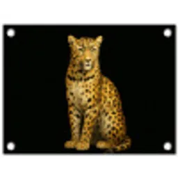 Panter - Realistisch - Bruin tuinposter los doek klein -3d