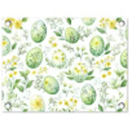 Patroon - Groen - Eieren tuinposter los doek klein -3d
