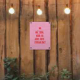 Roze - Zon - Quote tuinposter los doek klein -sfeer1