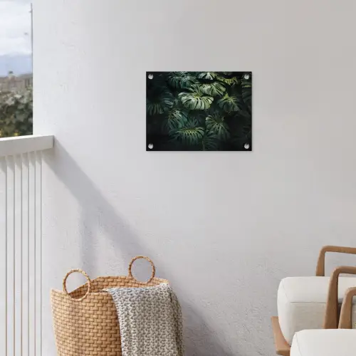 Plant - Monstera - Lichtinval tuinposter los doek klein -sfeer8