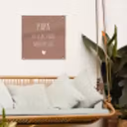 Spreuken - Papa ik lijk steeds meer op jou - Quotes - Papa - Stef Bos tuinposter los doek klein -sfeer7