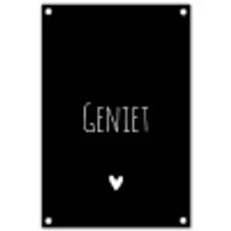 Spreuken - Geniet - Quotes tuinposter los doek klein -3d