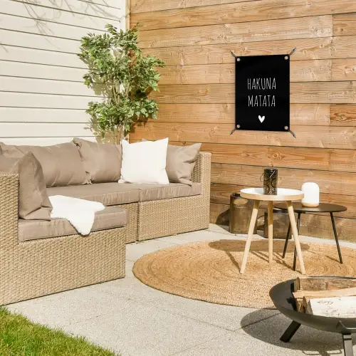 Spreuken - Hakuna matata - Quotes tuinposter los doek klein -sfeer4
