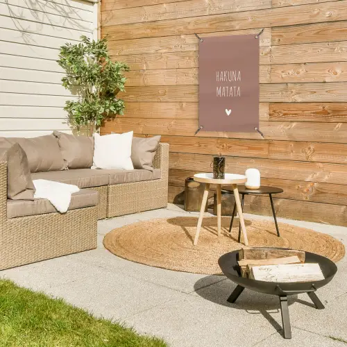 Spreuken - Hakuna matata - Quotes tuinposter los doek klein -sfeer4