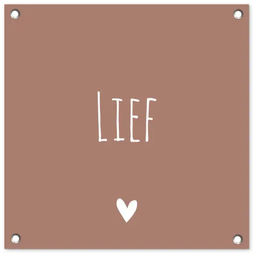 Spreuken - Lief - Quotes tuinposter los doek klein -3d