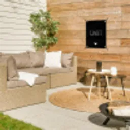 Spreuken - Quotes - Geniet tuinposter los doek klein -sfeer4