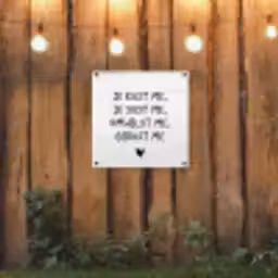 Spreuken - Quotes - Je kust je je sust me - Maaike Ouboter tuinposter los doek klein -sfeer1