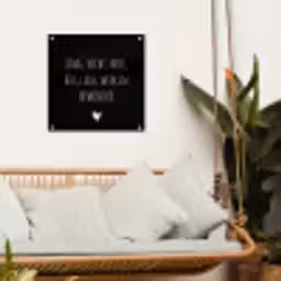 Spreuken - Ramses Shaffy - Zing vecht huil bid lach werk en bewonder - Quotes tuinposter los doek klein -sfeer7