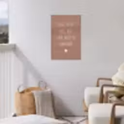 Spreuken - Zing vecht huil bid lach werk en bewonder - Quotes - Ramses Shaffy tuinposter los doek klein -sfeer8