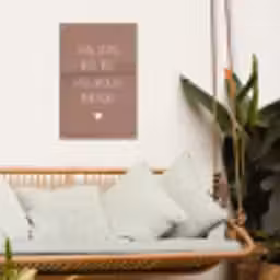 Spreuken - Zing vecht huil bid lach werk en bewonder - Quotes - Ramses Shaffy tuinposter los doek klein -sfeer7