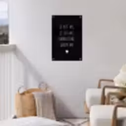 Spreuken - Je kust me je sust me - Quotes - Maaike Ouboter tuinposter los doek klein -sfeer8