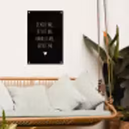 Spreuken - Je kust me je sust me - Quotes - Maaike Ouboter tuinposter los doek klein -sfeer7