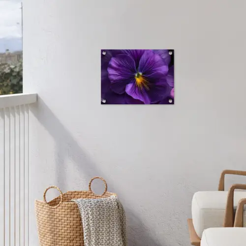 Paars - Viool - Diepte tuinposter los doek klein -sfeer8