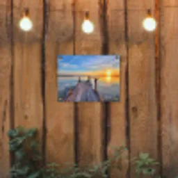 Rustige Zonsondergang tuinposter los doek klein -sfeer1