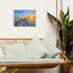 Rustige Zonsondergang tuinposter los doek klein -sfeer7
