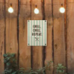 Quote - Strepen - Grill tuinposter los doek klein -sfeer1