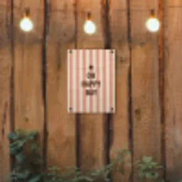 Quote - Zomer - Strepen tuinposter los doek klein -sfeer1