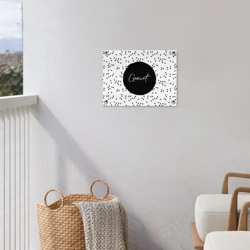 Quotes - Geniet - Zomer - Tekst tuinposter los doek klein -sfeer8