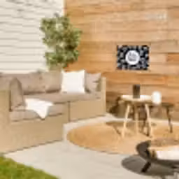Quotes - Hé zon, ga je mee stralen? - Tekst - Zon - Zomer tuinposter los doek klein -sfeer4