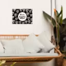 Quotes - Hé zon, ga je mee stralen? - Tekst - Zon - Zomer tuinposter los doek klein -sfeer7
