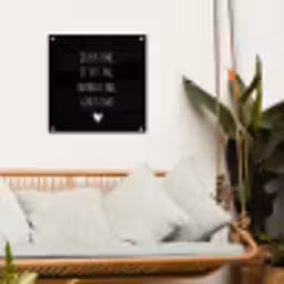 Quotes - Maaike Ouboter -  Je kust me je sust me - Spreuken tuinposter los doek klein -sfeer7