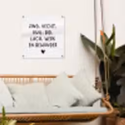 Quotes - Zing vecht huil bid lach werk en bewonder - Spreuken - Ramses Shaffy tuinposter los doek klein -sfeer7