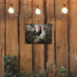 Haan - Rots - Landschap - Wolken tuinposter los doek klein -sfeer1