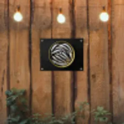 Sardines - Vissen - Rond - Zwart tuinposter los doek klein -sfeer1