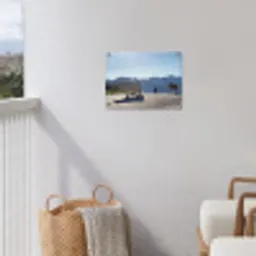 Schotse hooglander - Licht - Berg - Natuur tuinposter los doek klein -sfeer8