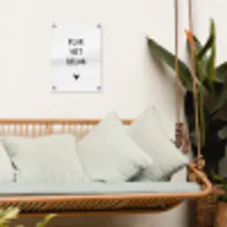 Pluk het geluk - Quotes - Spreuken tuinposter los doek klein -sfeer7