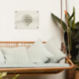 Schelp - Quote - Groen tuinposter los doek klein -sfeer7
