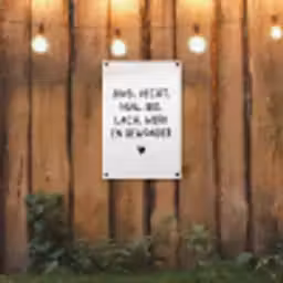 Zing vecht huil bid lach werk en bewonder - Quotes - Spreuken - Ramses Shaffy tuinposter los doek klein -sfeer1