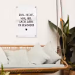 Zing vecht huil bid lach werk en bewonder - Quotes - Spreuken - Ramses Shaffy tuinposter los doek klein -sfeer7