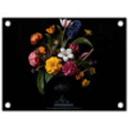Lente - Bloemen - Klassiek - Vaas tuinposter los doek klein -3d