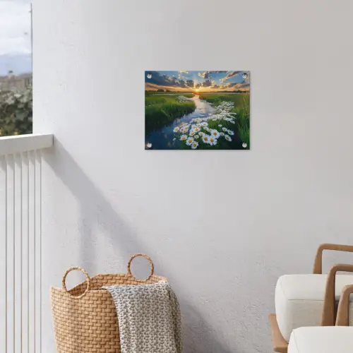 Beekje - Landschap - Margriet tuinposter los doek klein -sfeer8