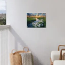 Beekje - Landschap - Margriet tuinposter los doek klein -sfeer8