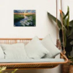 Beekje - Landschap - Margriet tuinposter los doek klein -sfeer7