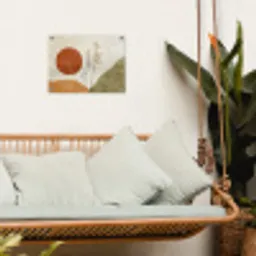 Zon - Abstract - Takken - Oranje tuinposter los doek klein -sfeer7