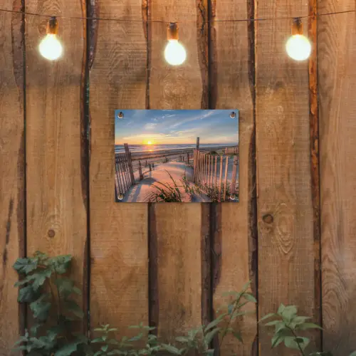 Zonsondergang Achter de Duinen tuinposter los doek klein -sfeer1