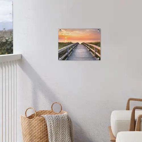 Zonsondergang over de Duinen tuinposter los doek klein -sfeer8