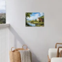Zwaan - Bomen - Rust tuinposter los doek klein -sfeer8
