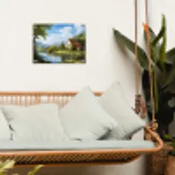 Zwaan - Bomen - Rust tuinposter los doek klein -sfeer7