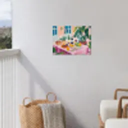 Tafel - Wijn - Fruit tuinposter los doek klein -sfeer8