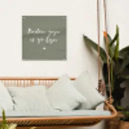 Tekst - Buiten zijn is zo fijn - Zomer - Spreuken tuinposter los doek klein -sfeer7