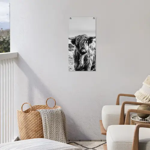 Stoere Hooglander tuinposter los doek klein -sfeer8